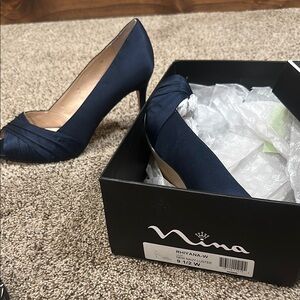 Nina Women's Navy Heels